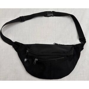 Eastport Fanny Pack Black Adjustable 3-Pocket FITS up To 40 Waist